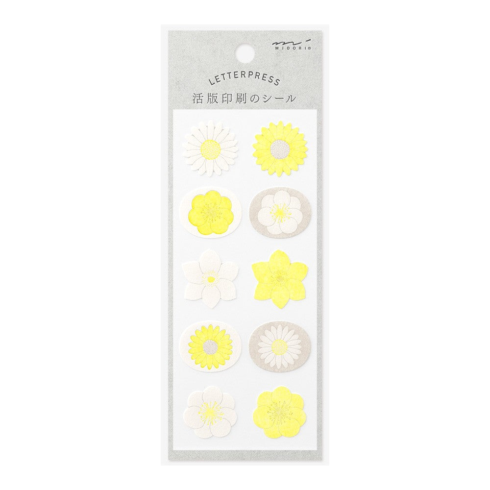 Naklejki Midori Leterpress | Kwiaty