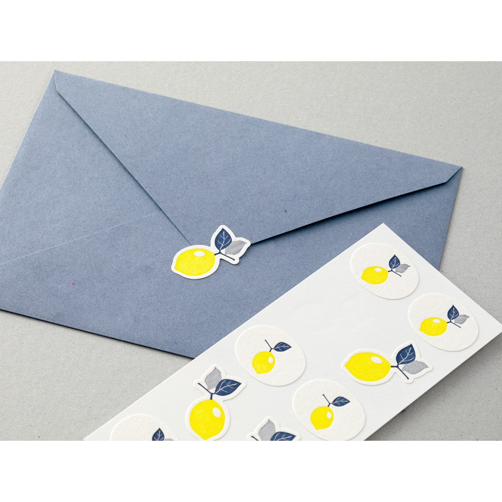 Naklejki Midori Leterpress | Cytryna