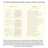 Pamiętnik 12-miesięczny Midori Gate | Niebieski