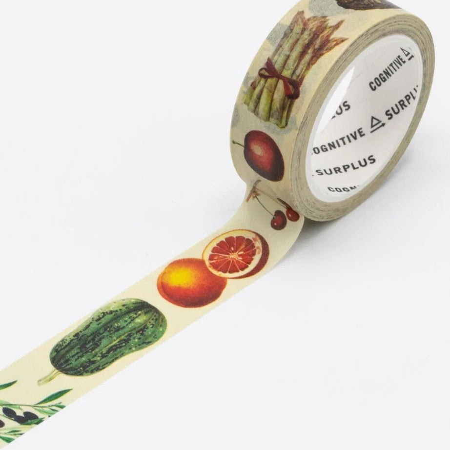 Taśma Washi Cognitive Surplus | Owoce i Warzywa