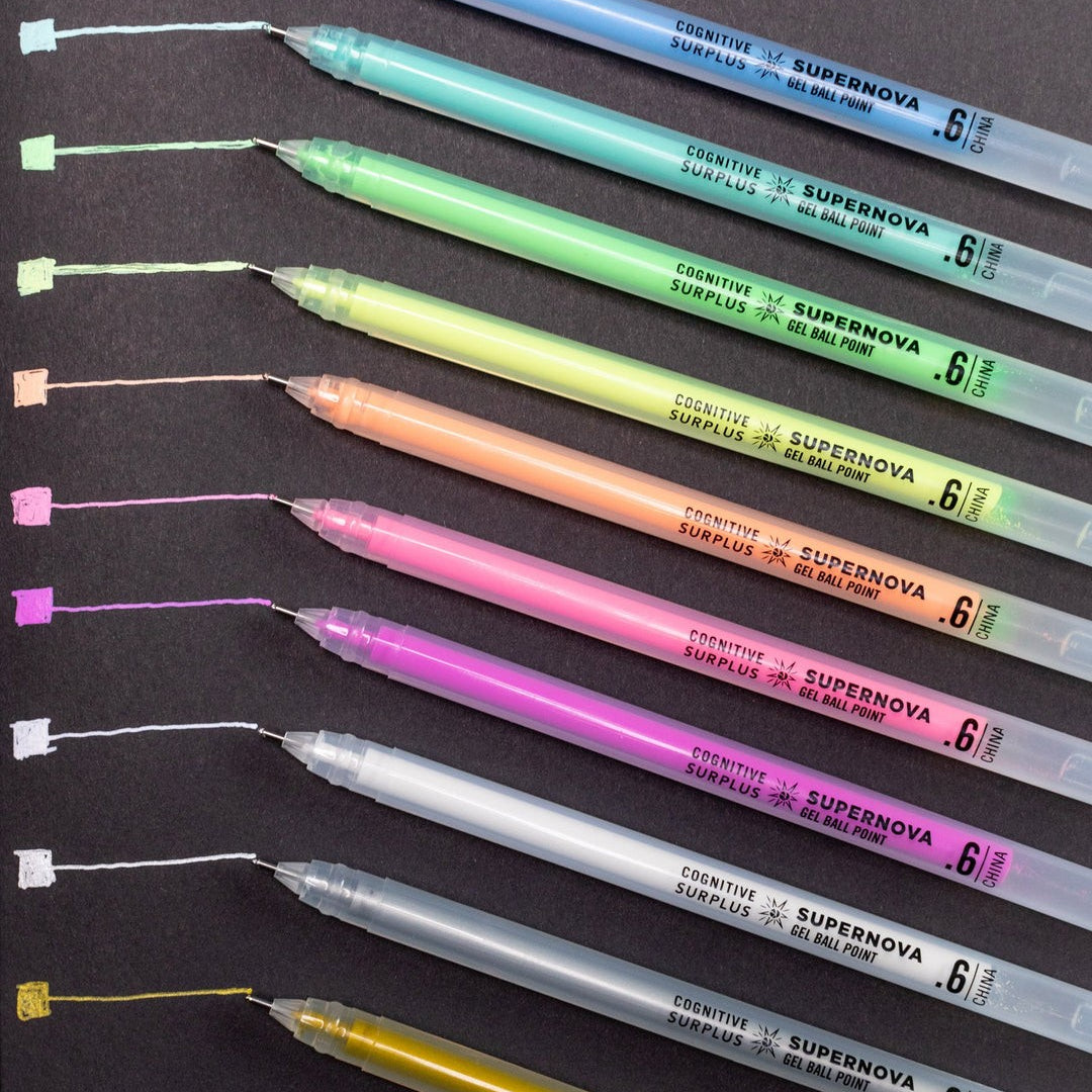 Długopisy żelowe Cognitive Surplus Supernova