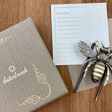 Klips Esterbrook Pszczoła Mosiężna