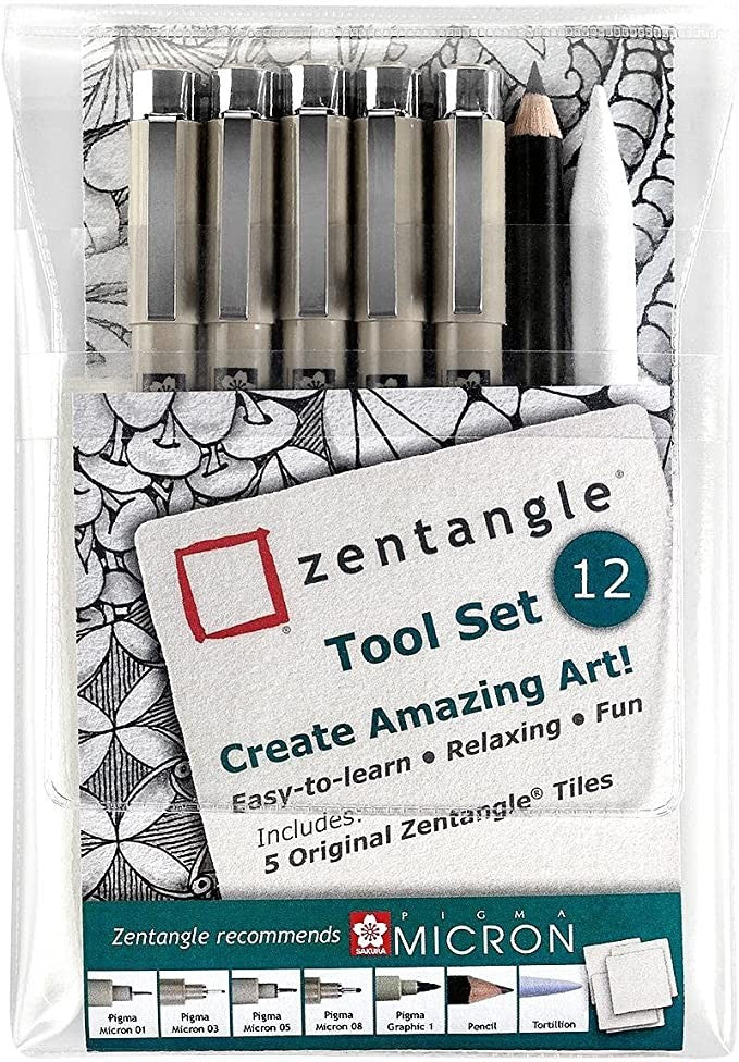 Zestaw do tworzenia Zentangle Sakura Tool Set 12