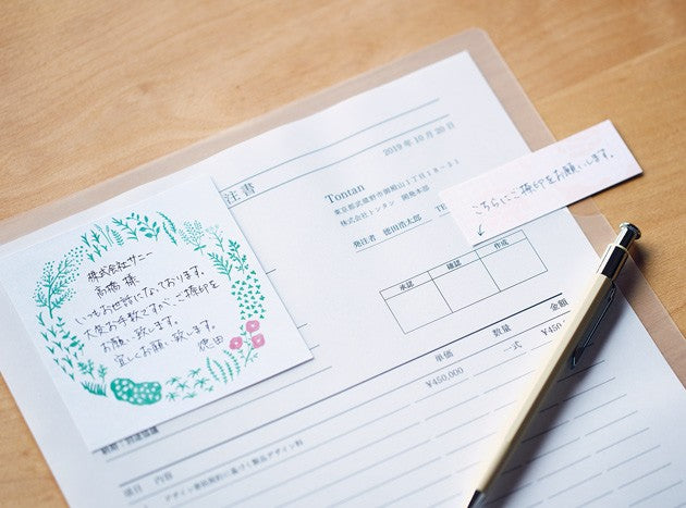 Karteczki samoprzylepne King Jim Hitotoki Binsen Fusen Kwiaty