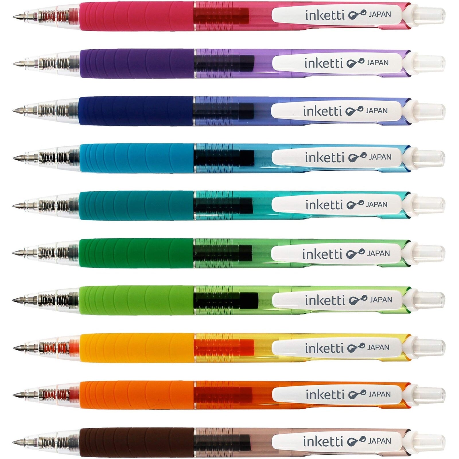 Penac Inketti – zestaw automatycznych długopisów żelowych 12 kolorów
