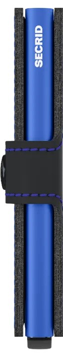 Portfel SECRID Miniwallet Matte | Czarno-niebieski