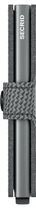 Portfel SECRID Miniwallet Carbon | Chłodny Szary