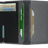 Portfel SECRID Miniwallet Carbon | Chłodny Szary