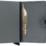 Portfel SECRID Miniwallet Carbon | Chłodny Szary