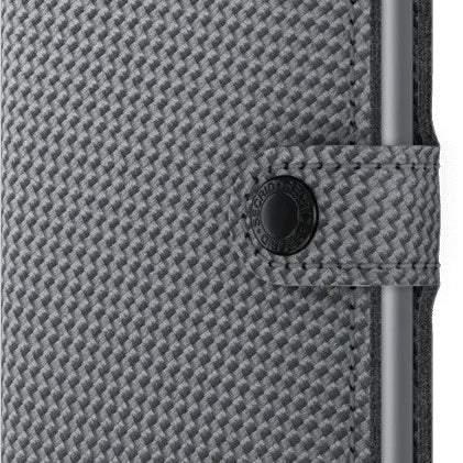 Portfel SECRID Miniwallet Carbon | Chłodny Szary