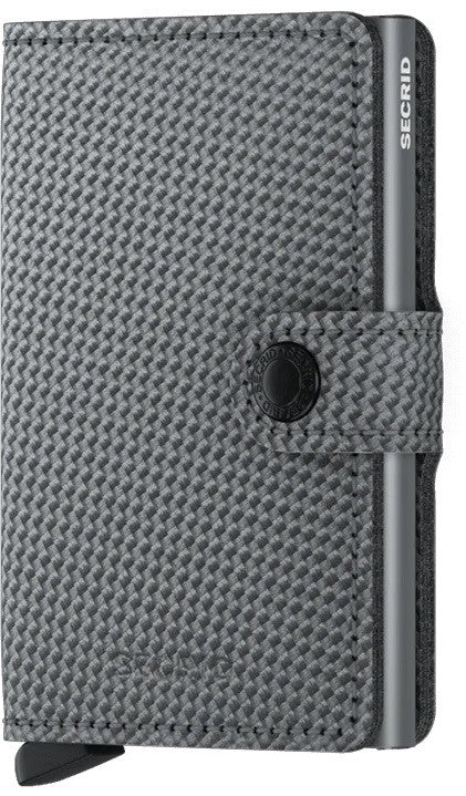 Portfel SECRID Miniwallet Carbon | Chłodny Szary