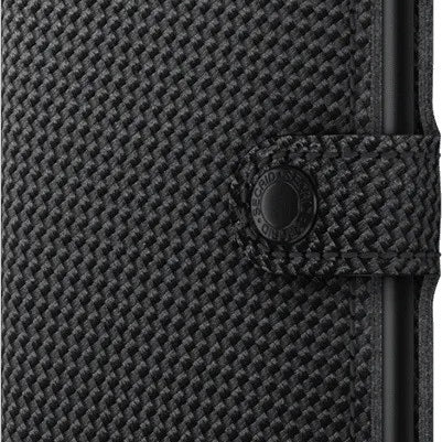 Portfel SECRID Miniwallet Carbon | Czarny