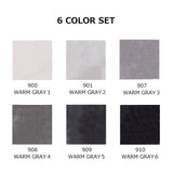 Zestaw Brush Penów Kuretake Zig Clean Color Real Brush Warm Gray