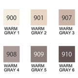 Zestaw Brush Penów Kuretake Zig Clean Color Real Brush Warm Gray