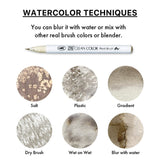 Zestaw Brush Penów Kuretake Zig Clean Color Real Brush Warm Gray