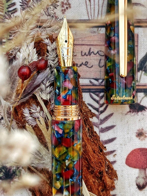 Pióro wieczne Esterbrook Estie | Botanical Garden Palladium Trim