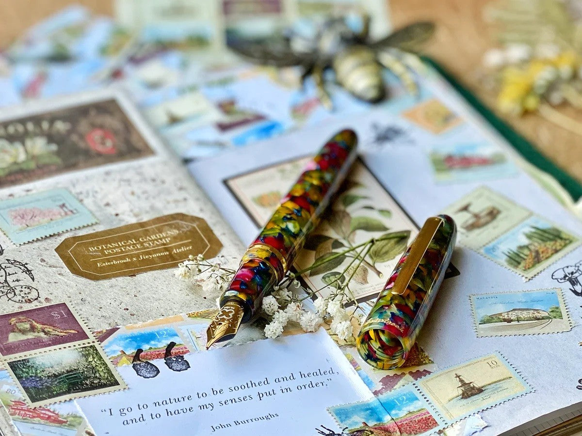 Pióro wieczne Esterbrook Estie | Botanical Garden Palladium Trim