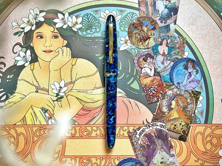 Długopis Esterbrook Estie Nouveau Bleu Gold Trim