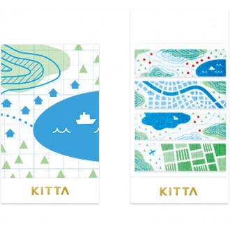 Naklejki indeksujące Hitotoki Kitta | Mapa