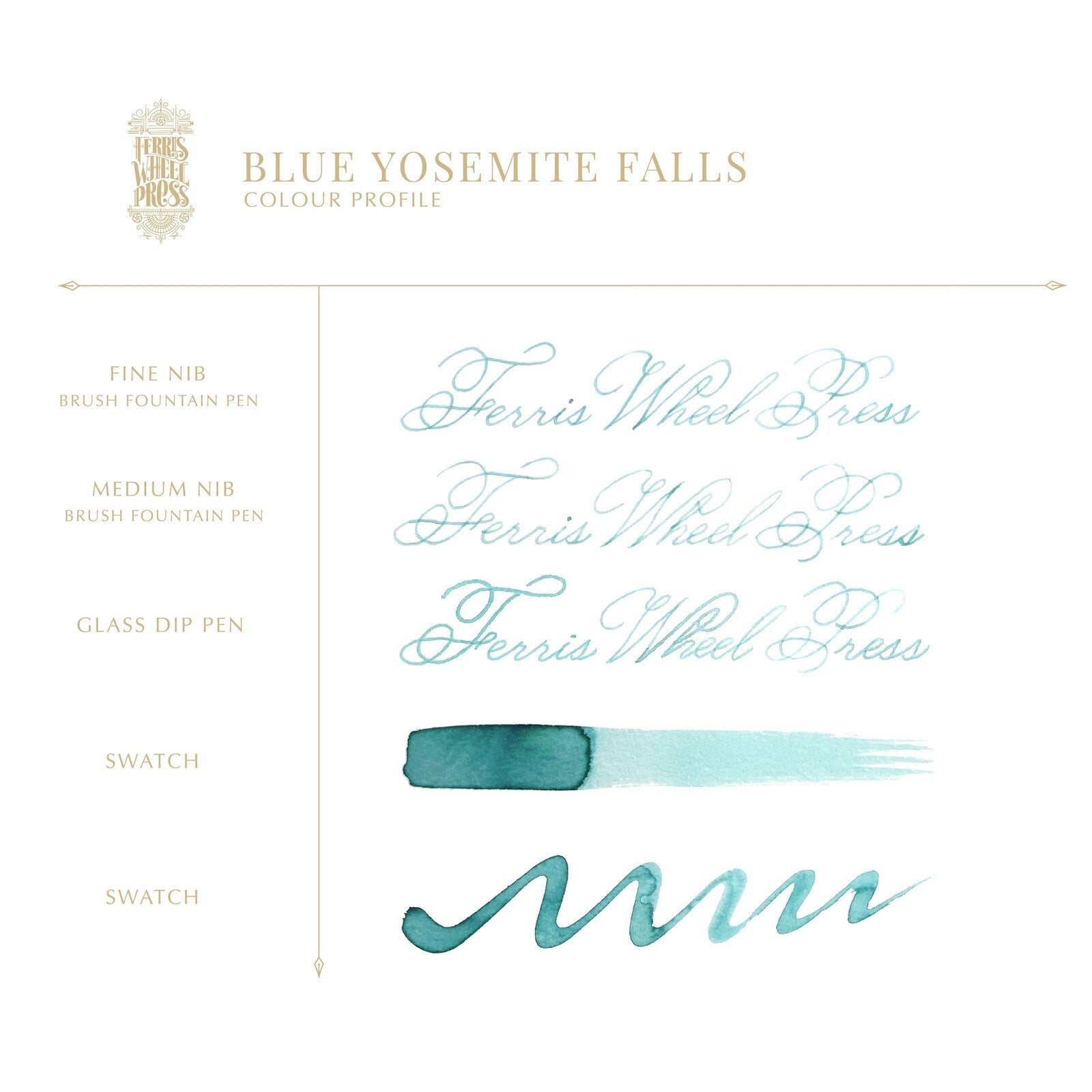 Atrament Ferris Wheel Press | Blue Yosemite Falls 38 ml