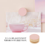 Drewniane klipsy Midori | Różowe