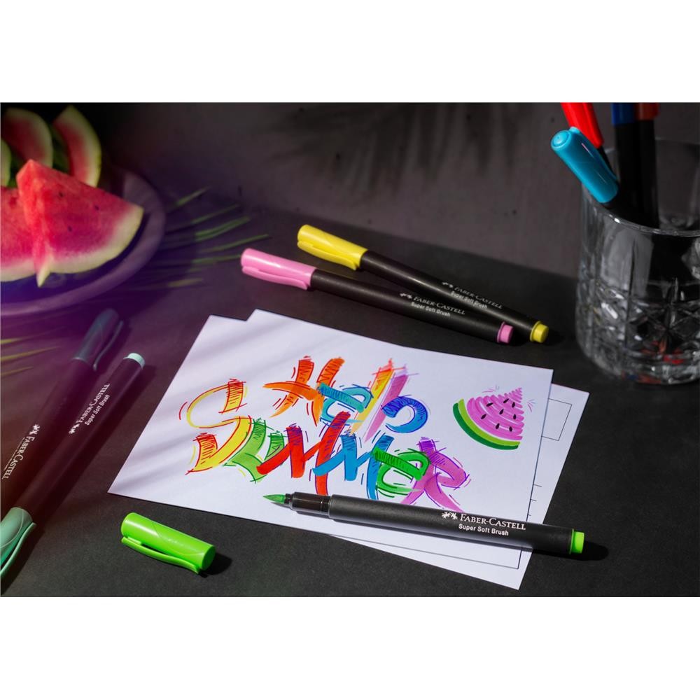 Pisaki Pędzelkowe Faber-Castell Black Edition| 20 sztuk