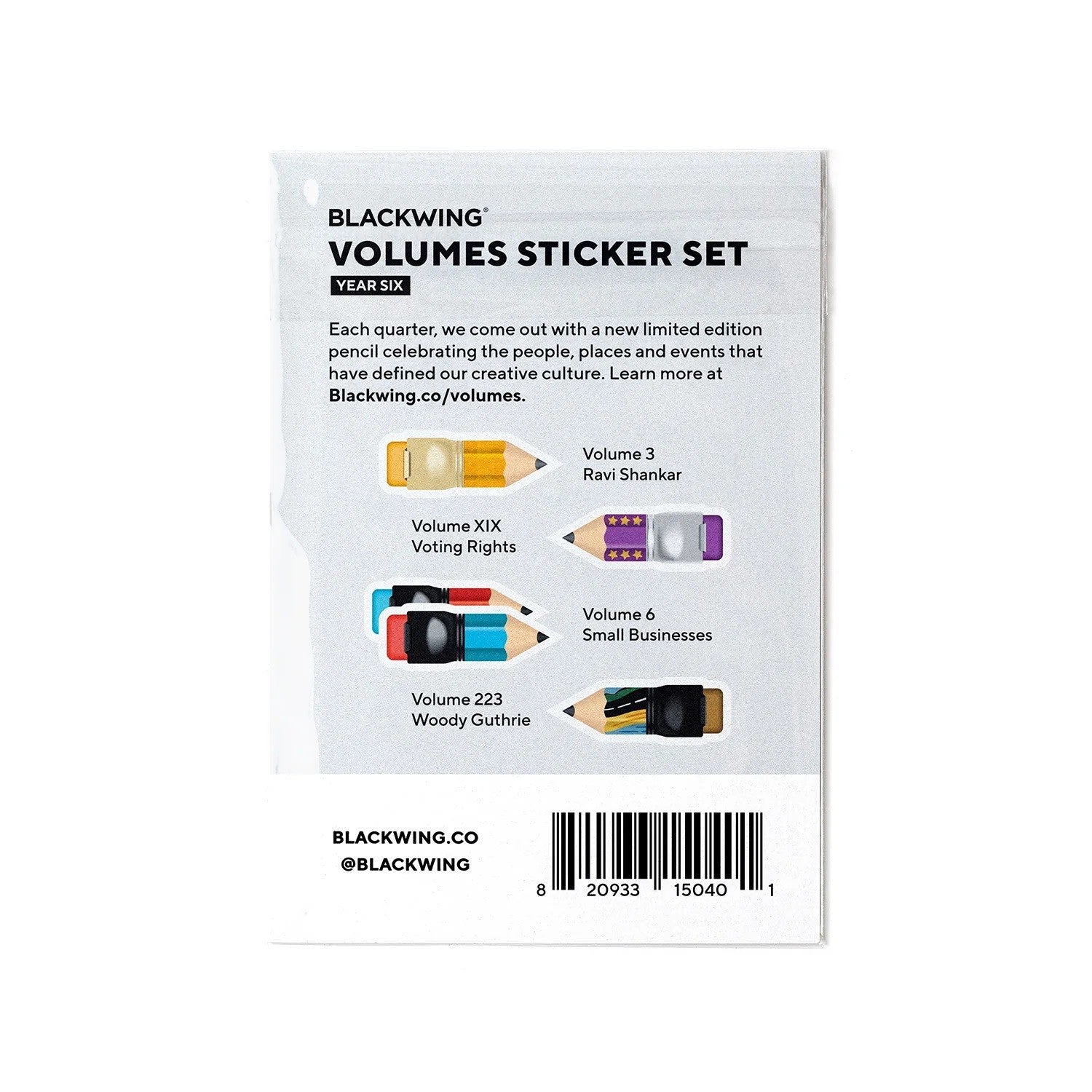 Naklejki BLACKWING Volumes Sticker Set | Year 6