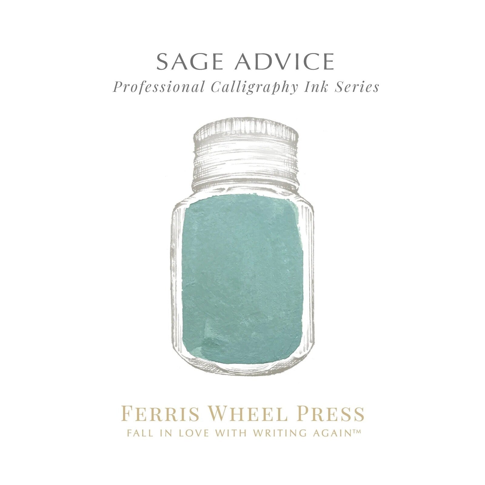 Tusz do kaligrafii Ferris Wheel Press | Fanciful Events: Sage Advice 28ml