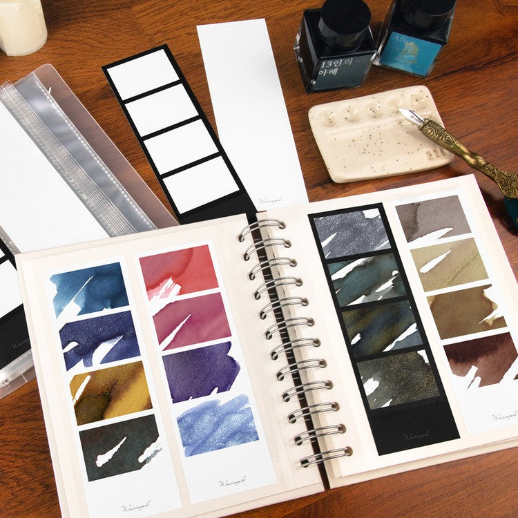 Karty do tworzenia wzorników Wearingeul Four Photos Color Swatch Białe