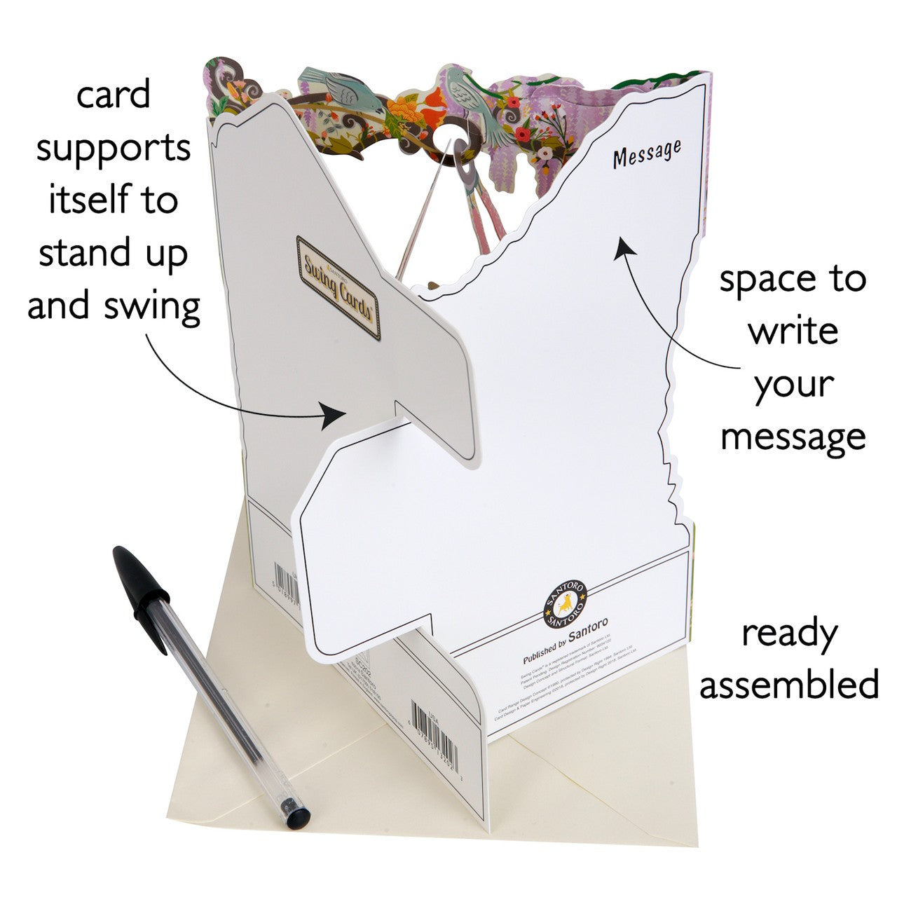 Kartka Okolicznościowa Santoro Swing Cards | Koty na Półce