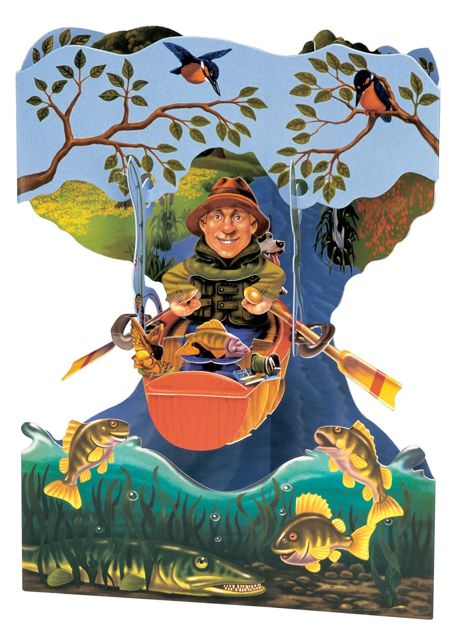 Kartka Okolicznościowa Santoro Swing Cards | Łódka Rybacka