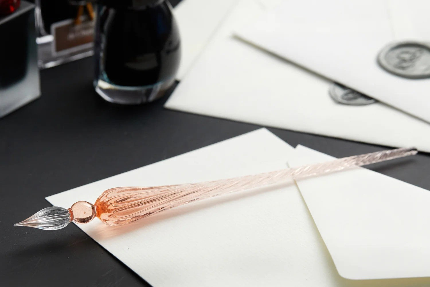 Zestaw do kaligrafii J. Herbin | Koralowy