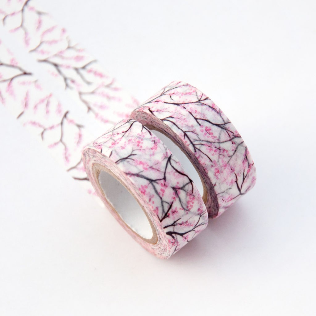 Taśma washi Willwa | Kwiaty wiśni
