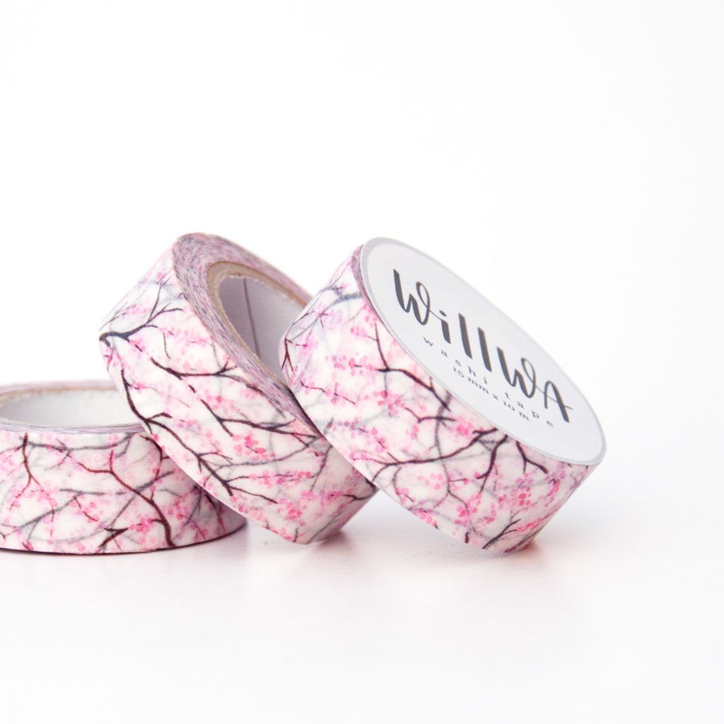 Taśma washi Willwa | Kwiaty wiśni