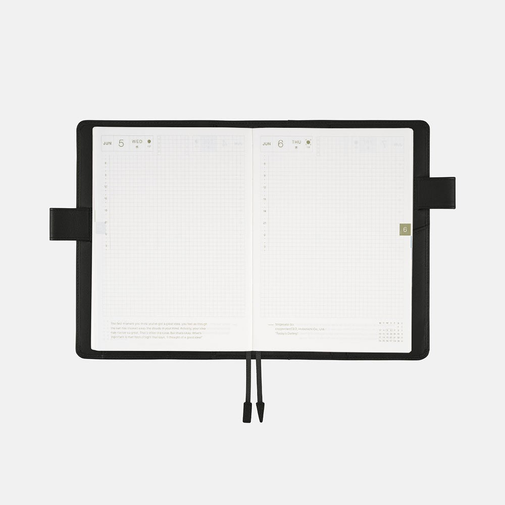 Okładka na kalendarz Hobonichi Techo A5 | TS Basic: Black