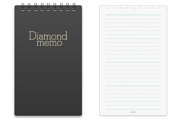 Midori Diamond Memo Czarny L