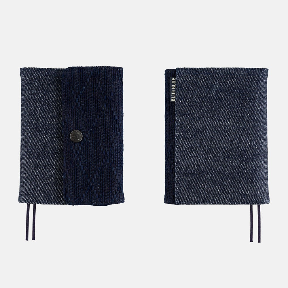 Okładka na kalendarz Hobonichi Techo A6 | Blue Blue: Indigo Book Sashiko