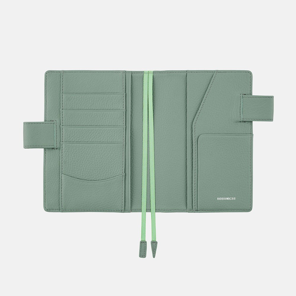 Okładka na kalendarz Hobonichi Techo A6 | Leather: Water Green