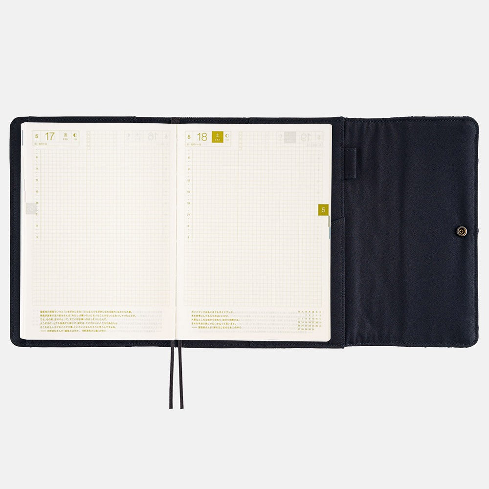Okładka na kalendarz Hobonichi Techo A5 | Blue Blue: Indigo Book Sashiko