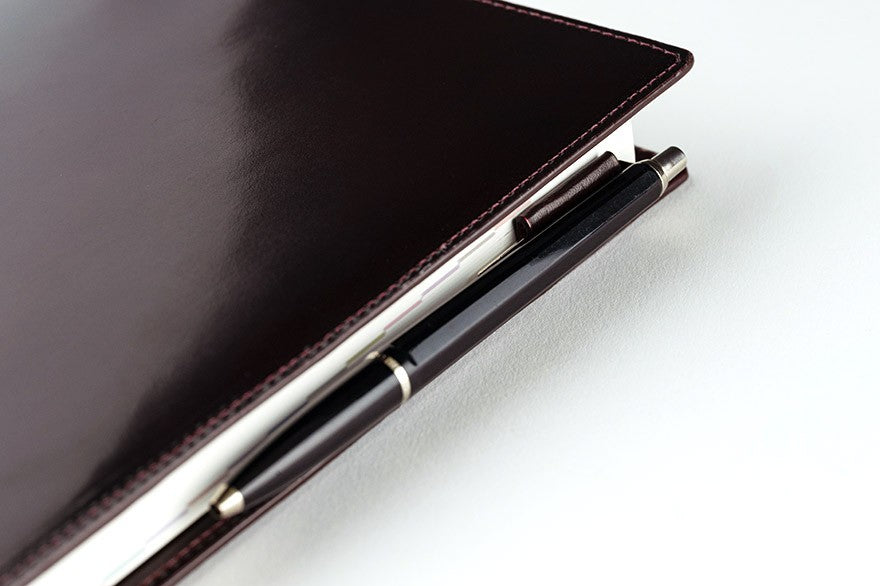 Okładka na kalendarz Hobonichi Techo A5 | Leather: Taut (Bordeaux)