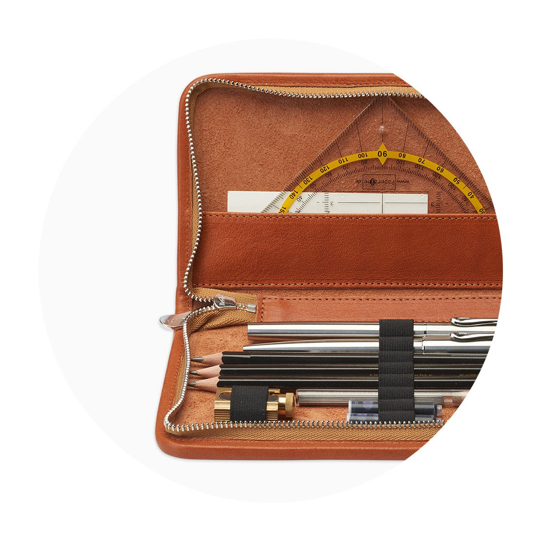 Skórzany piórnik Sonnenleder | Nietzsche