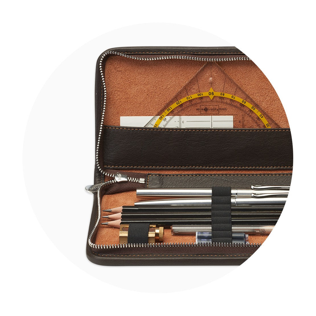 Skórzany piórnik Sonnenleder | Nietzsche