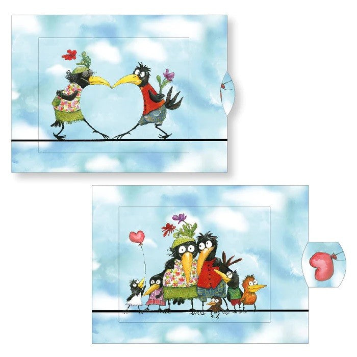 Kartka okolicznościowa Curiosi | Ptasia miłość