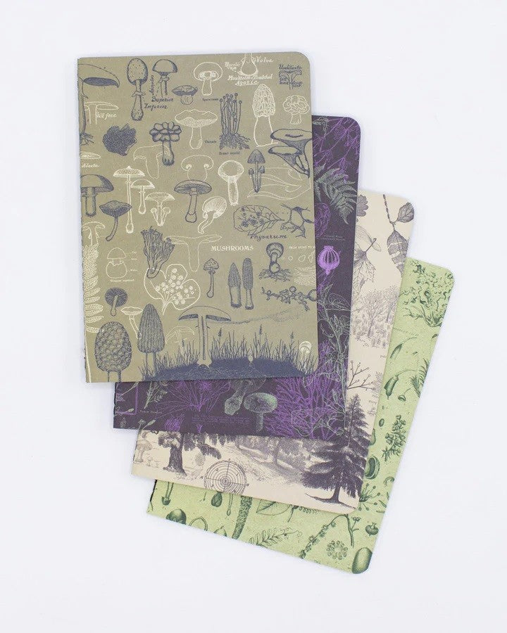 Notesy kieszonkowe Cognitive Surplus 4 szt. | Rośliny i grzyby