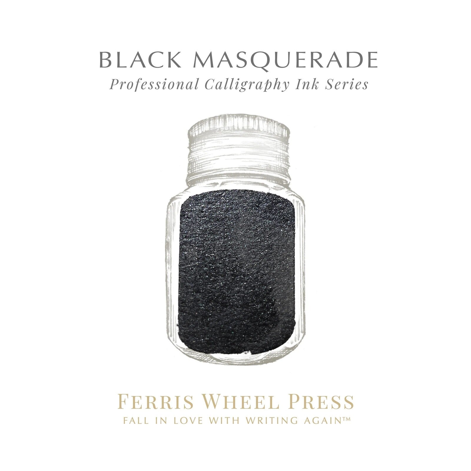 Tusz do kaligrafii Ferris Wheel Press | Fanciful Events: Black Masquerade 28ml