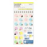 Naklejki Midori Sticker Calendar L | Koty