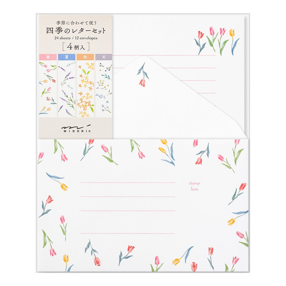 Papeteria Midori Cztery Pory Roku | Kwiaty sezonowe