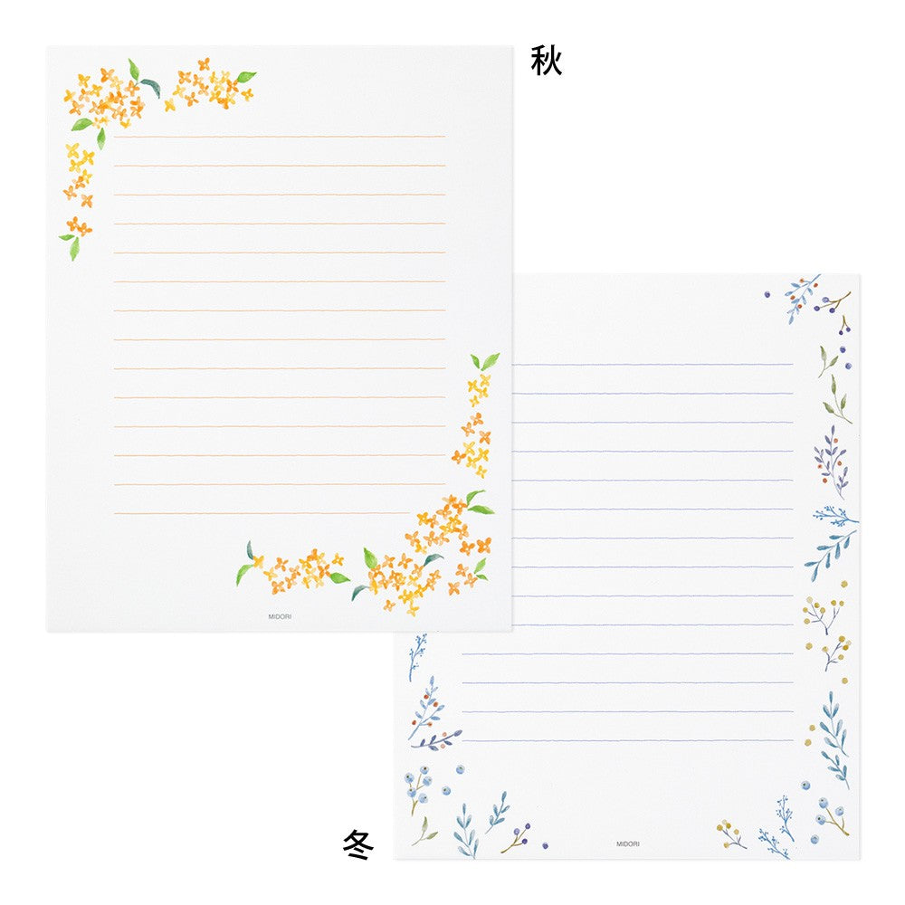 Papeteria Midori Cztery Pory Roku | Kwiaty sezonowe