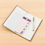 Karteczki samoprzylepne Midori To Do Memo Pad Koty | Fioletowy