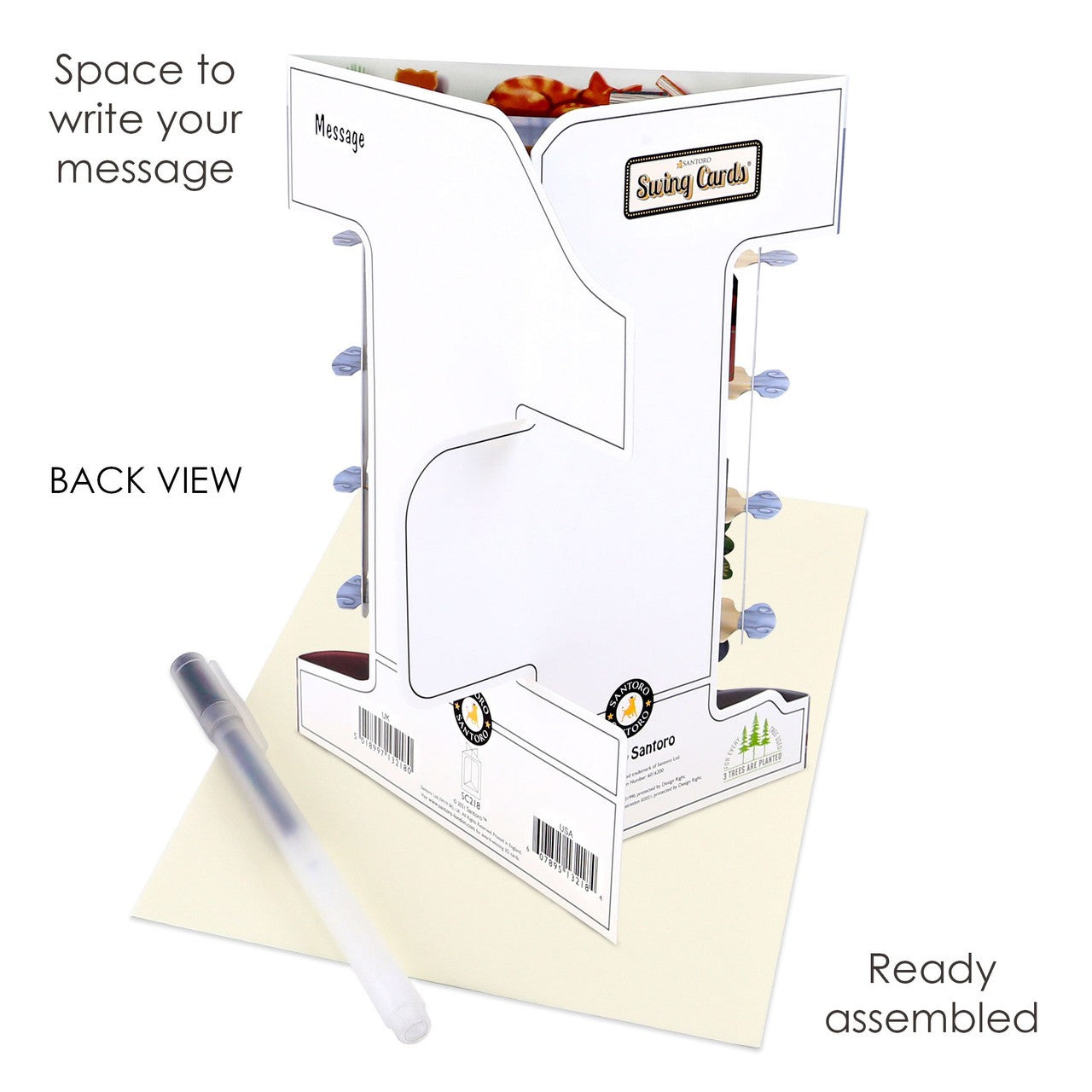 Kartka Okolicznościowa Santoro Swing Cards | Koty